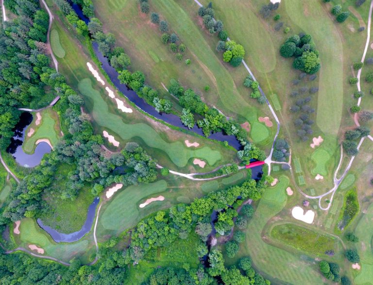 Aerial Golf Course view.