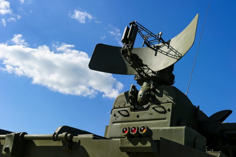 Air defense radar of military mobile mighty missile launcher sys